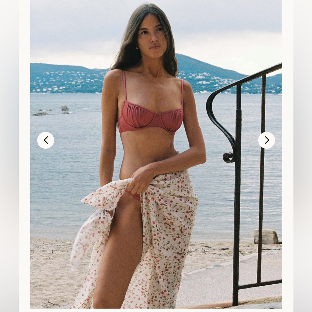 Peony Swimwear Everlasting Blushed Balconette Set Sz M